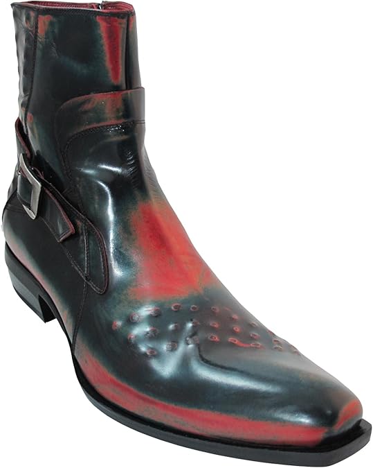 Joe Ghost Men�s Italian Leather Boots 654 Red