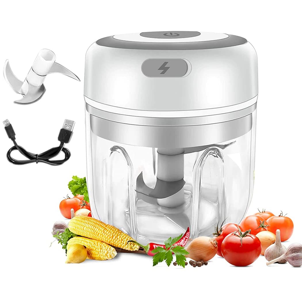 SOWUNO Electric Garlic Machine Wireless Stainless Steel Garlic Mincer