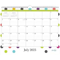 Amazon.com: Blue Sky 2023-2024 Academic Year Teacher Monthly Wall Calendar,  15" x 12", Wirebound, Ruled Blocks, Dots (100340-A24) : Office Products