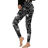 For G and PL Women Halloween Graphic Print Leggings High Waist Funny Pants | Ankle Length Workout Fashion Scary Tight Leggings Costume Stretchy