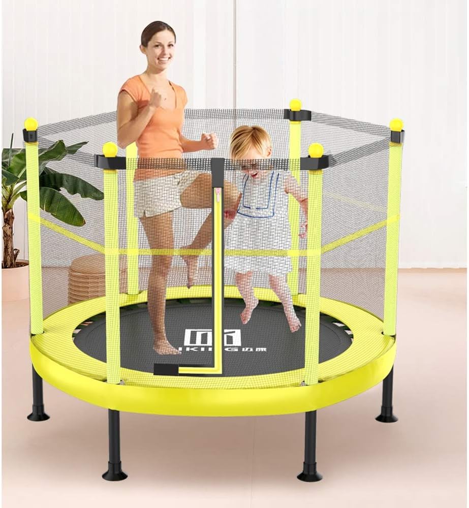 BLWX LY Rebounder Trampoline for kids with Safety Enclosure ，Indoor or Outdoor Exercise Fitness Trampoline，Parent-child entertainment toys，Max Load 660lbs