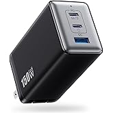 150W USB C Charger Block,GaN III Compact Foldable Wall Charger 3 Port Fast Charging Station,PD QC PPS Portable USB C Hub 100W Laptop Adapter for MacBook Pro/Air,iPad,iPhone 17/Pro,Galaxy S24,Dell etc