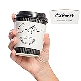 Custom White Coffee Cup Sleeves,Personalized