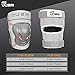 JBM BMX Bike Knee Pads and Elbow Pads with Wrist Guards Protective Gear Set for Biking, Riding, Cycling and Multi Sports Safety Protection: Scooter, Skateboard, Bicycle, Rollerblades (Silver, Adult)