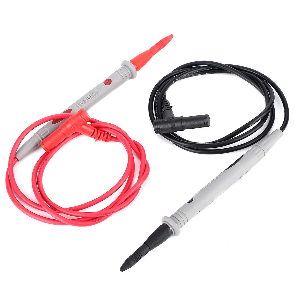 Multimeter Test Probe Digital Multimeter Test Lead Soft Silicone Rubber Cable Wire 1000V 20A Upgraded Test Lead for Most of Digital Multimeter Test Instruments
