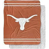 LOGOVISION Official Collegiate Primary Logo Collection Silky Touch Sherpa Back Super Soft Throw Blanket Collection