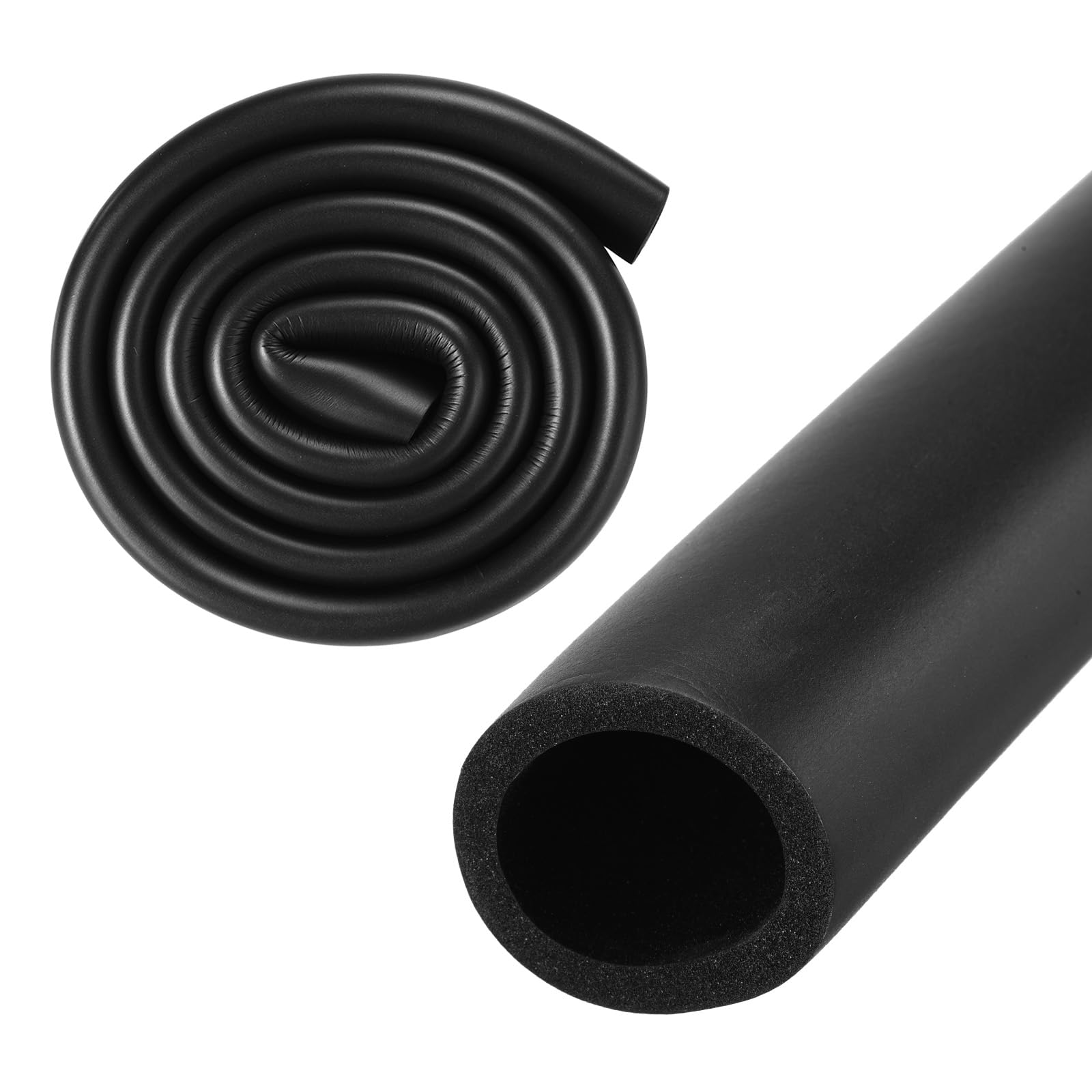 M METERXITY Pipe Insulation Tube, 30mm ID 40mm OD 3.3Ft 1m Length, Soft Flexible Tubing for Handle Grip Support/Guitar Stand/Roof Racks [Black]