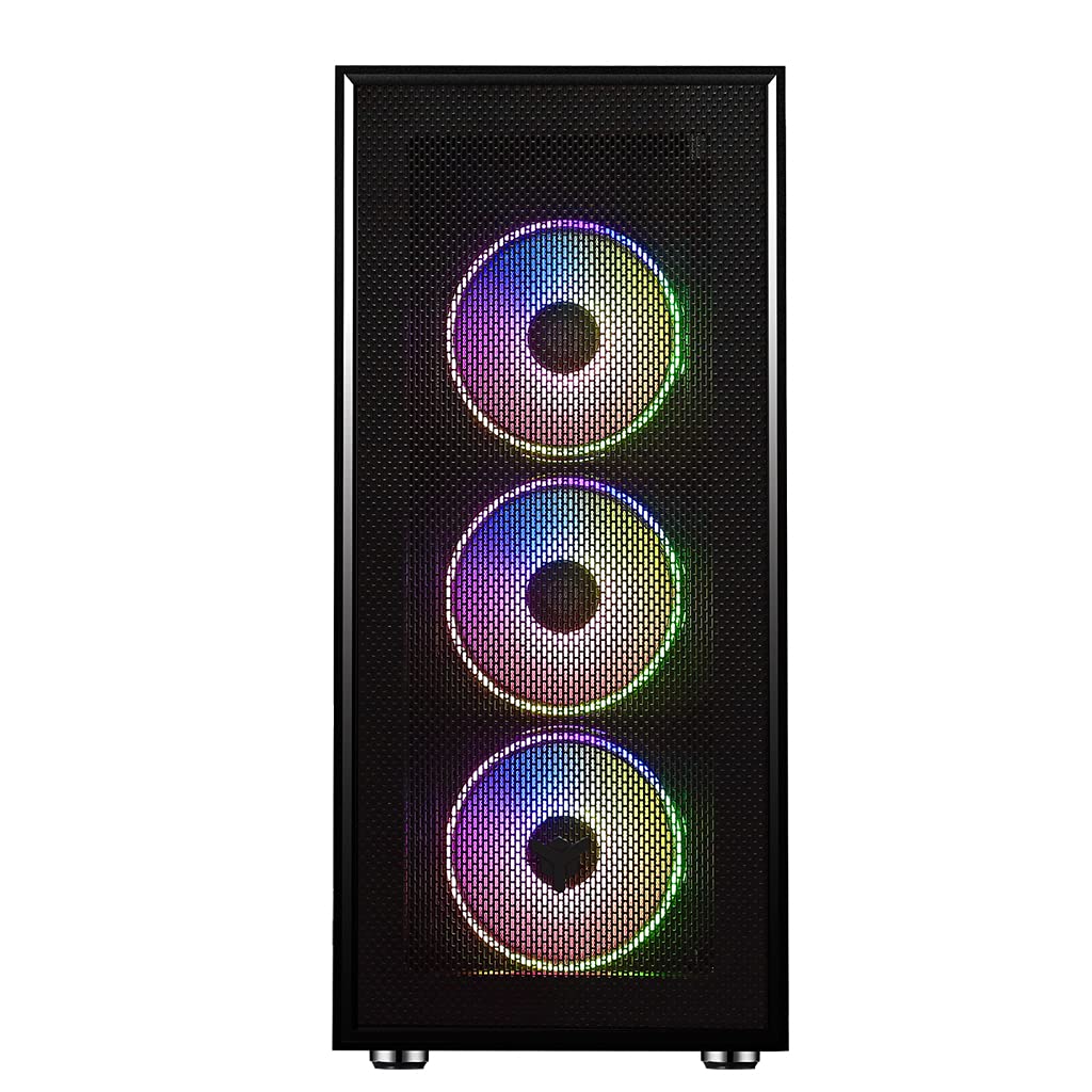 Case Itek VERTIBRA H210 Gaming Middle Tower 4 x 12 cm ARGB Fan 2 x USB3 Side Panel Temp Glass