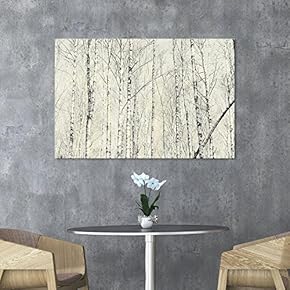 Canvas Wall Art - Tall Trees in Winter - Giclee Print Gallery Wrap Modern Home Art Ready to Hang - 12x18 inches