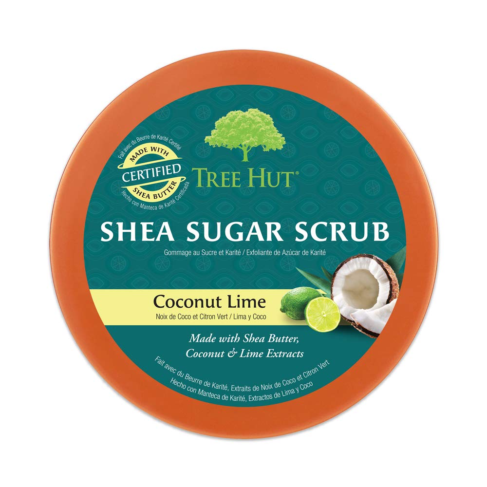 Tree Hut Shea Sugar Scrub Coconut Lime, 18oz, Ultra Hydrating and Exfoliating Scrub for Nourishing Essential Body Care (Pack of 3) : Beauty