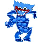 amazon com huggy wuggy plush 15 7 poppy playtime huggy wuggy plush soft blue sausage monster stuffed animal plush huggy wuggy toys games