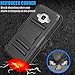 Tekcoo Galaxy Sky Case, J3 / J3 V Case, Galaxy Sol Case, [Hoplite Series] [Black] Shock Absorbing Holster Locking Belt Clip Defender Heavy Kickstand Cover for Samsung Galaxy Amp Prime/Express Prime