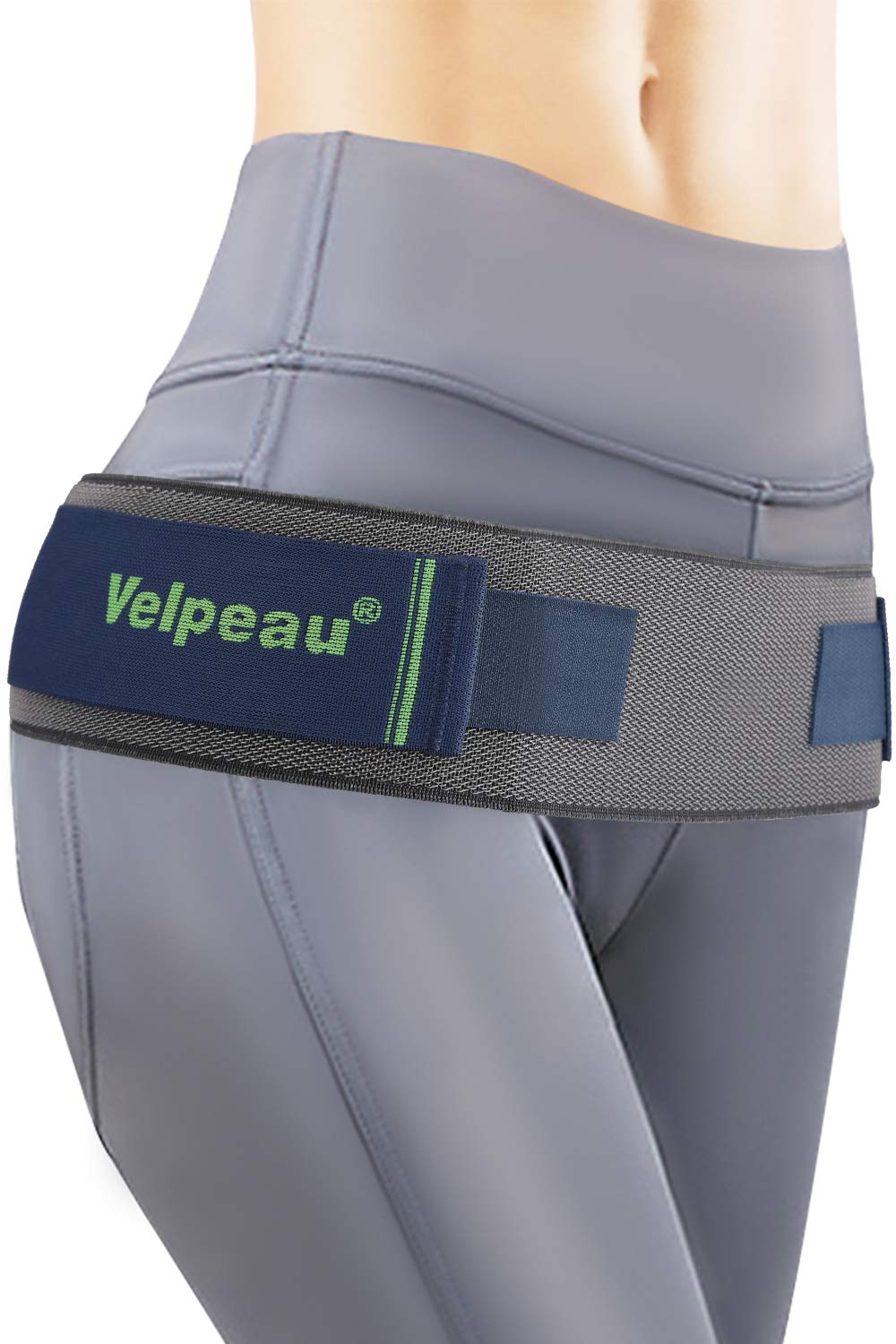 Velpeau Sacroiliac Belt - Si Belt Support for Lower Back, Si Joint, Pelvic, Hip and Sciatic Pain, Instability & Weak Lower Back Muscles - Adjustable, Anti-Slip & Pilling-Resistant (Blue, Unisex)