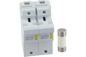 125A Din Rail Fuse Holder With Fireproof Shell And Copper Slots Providing Reliable Connection And Protection For Electrical C