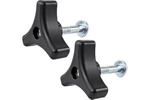 Qancekoo 2 Sets Lawn Mower Handle Parts Triangle Knob Handle Screw Kit Lawn Mower Handle Bolts Compatibility with Honda Most 