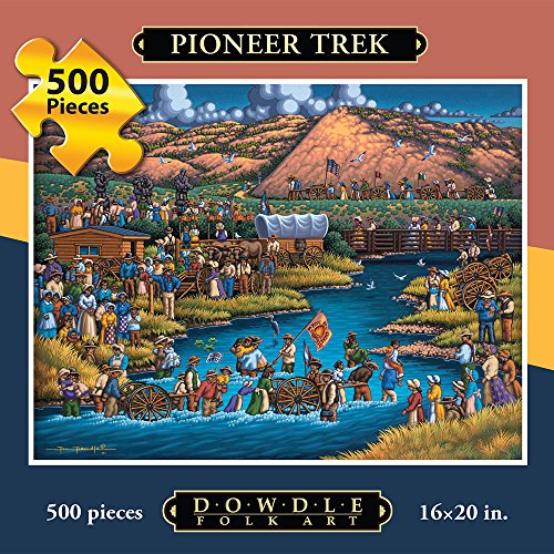 Dowdle Folk Art Pioneer Trek Jigsaw Puzzle (500 Piece)