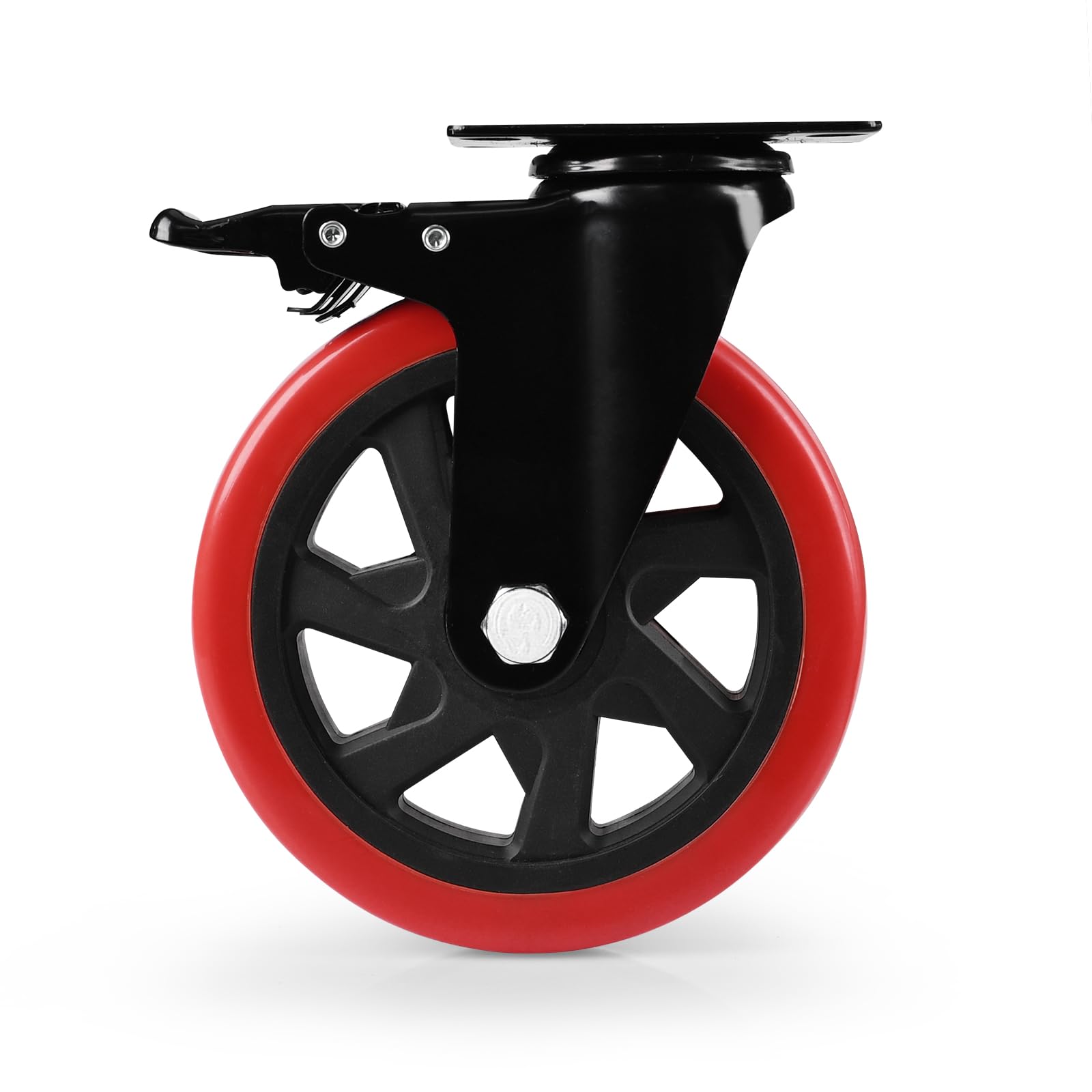 Caster Wheel, Heavy Duty 6 Inch Caster, Locking
