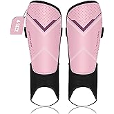 COTLIKE Soccer Shin Guards for Kids Youth Adults Toddler, Shin Defender Shin Guards with Ankle Protection Football Gear for 3 5 4-6 7-9 10-12 Years Old Boys Girls Espinilleras de Futol para Hombres