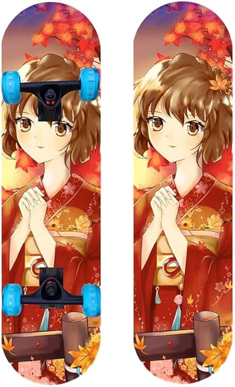 Amazon Co Jp スケートボード 大人のスケートボードは 四輪ダブル両面スケートボード 漫画アニメコレクション10 ホーム キッチン