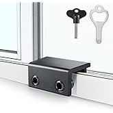 ZRFCXE Window Locks, 4 Pack for Horizontal &amp; Vertical Sliding Windows | Aluminum Alloy Window Lock, Sturdy&amp;Durable. Lock/Adjust Vents to Reduce Accident Risk, Safety Protection for Home&amp;Travel