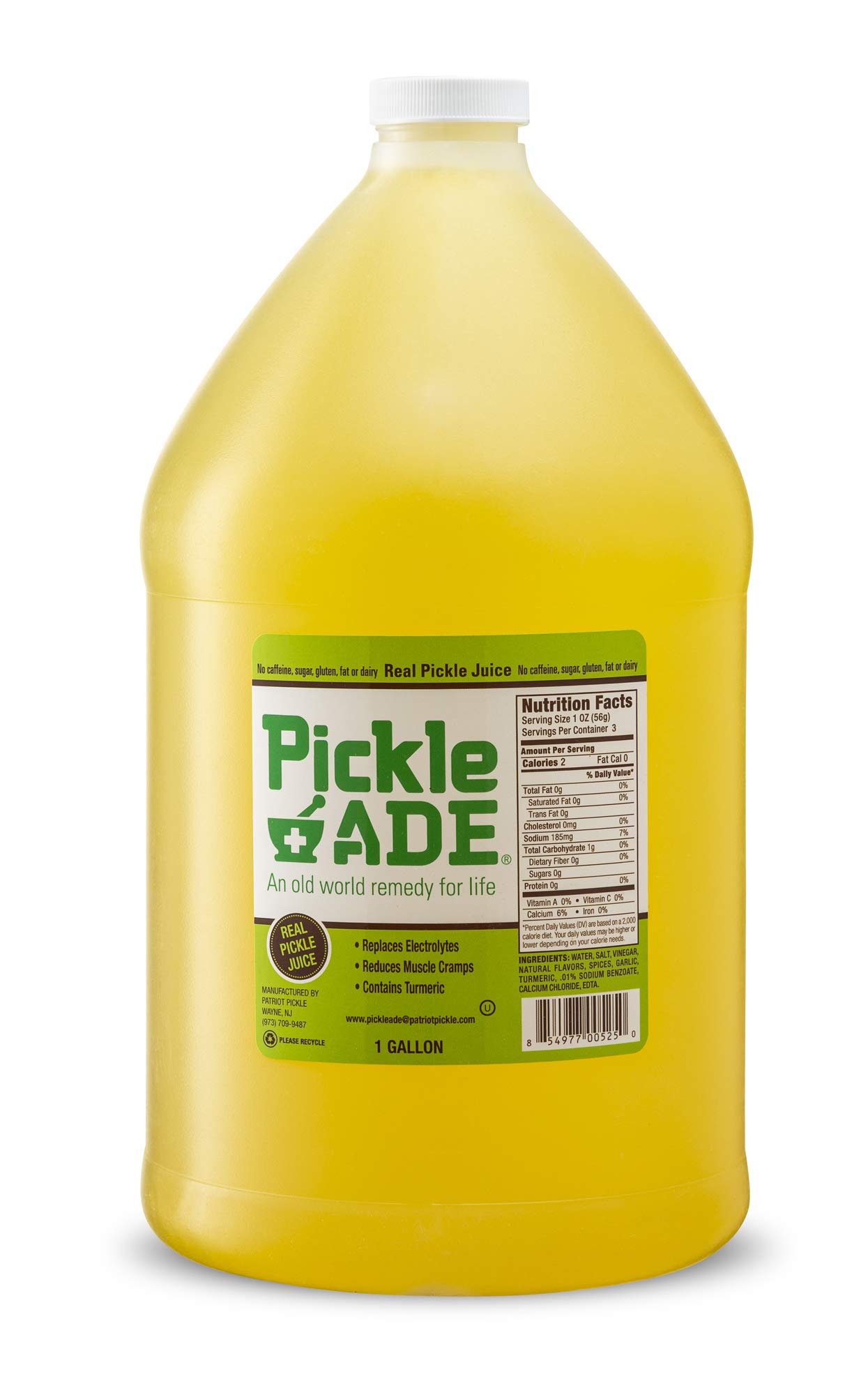 PickleAde, Dill Pickle Brine Juice, Replaced Electrolytes And Reduces Muscle Cramps, 1 Gal