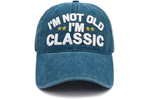 XYWLWOER Funny Retirement or Birthday Gifts Hats for Men Women,I'm Not Old Classic Baseball Cap Gag Gifts for Dad Grandpa Old Man