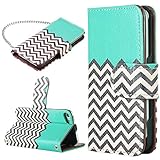 iPod touch 6 Case,iPod touch 5 Case ,ULAK Colorful Synthetic Leather Wallet Case with Flip Case Design + Credit Card Slots and Fold Media Stand for iPod touch 5 6 (4