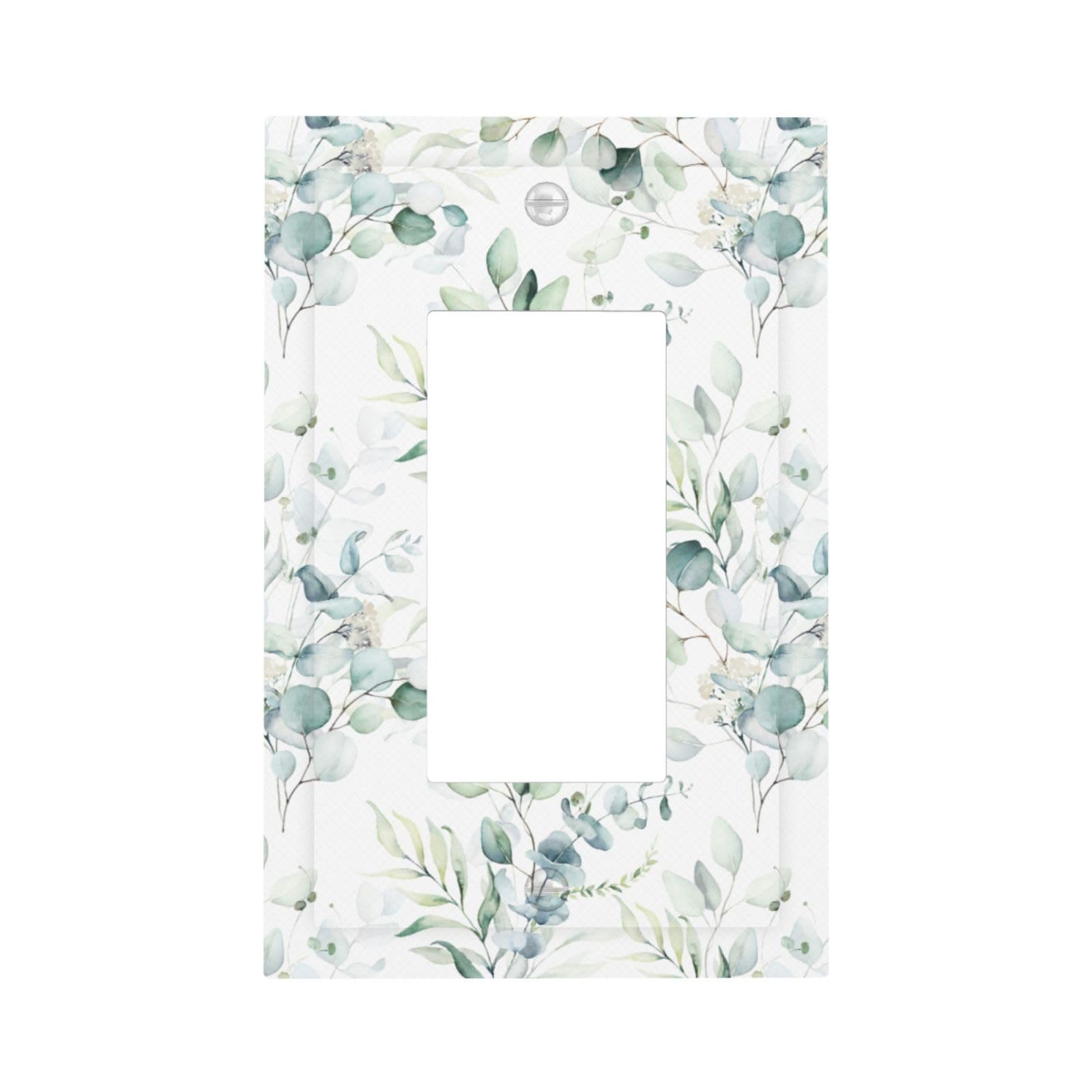 Watercolor Spring Sage Green Eucalyptus Leaves 1