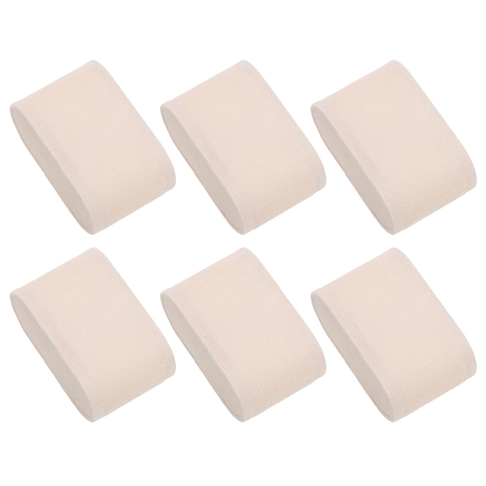 Photo 1 of uxcell 6Pcs Bracelet Watch Pillow Flannelette Jewelry Display Pillows for Watch Box Bangle Cushions Display Storage (2.87" x 1.73" x 1.34", Beige)