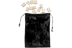 Tarot Card Velvet Storage Bag,Soft Tarot Card Holder Bag | Small Drawstring Pouch Bag Fate Divination Supplies Organizer, Tar