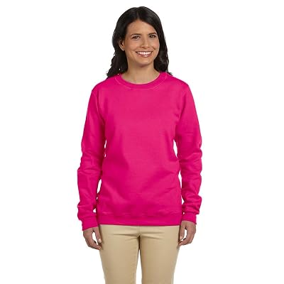 Gildan Women's Heavy Blend Fleece Crewneck Sweatshirt - 8 Oz, 50/50 Cotton Polyester, Comfy Fit