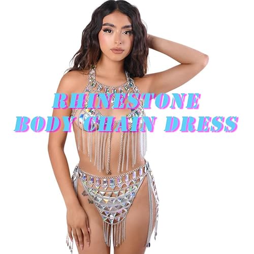 Salliy Rhinestone Body Chains Skirt Silver Waist Chain Dress Summer Sexy  Belly Chain Jewelry Rave Nightclub Festival Body Accessories for Women in  Kenya | Whizz Body Chains