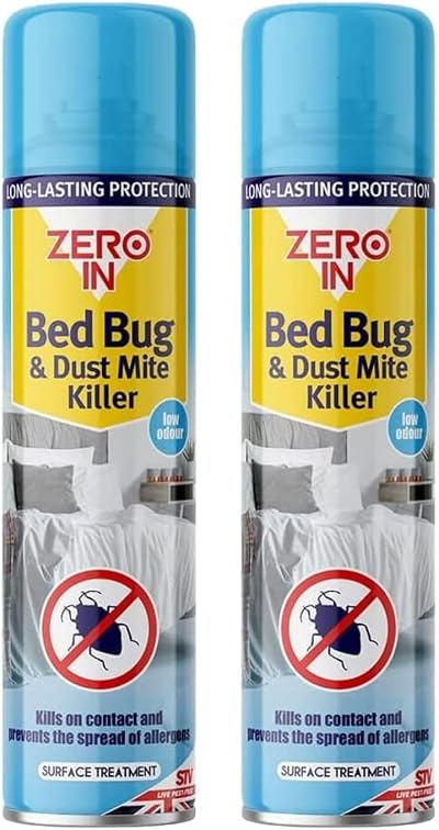 Quebec Bed Bug Killer Spray 300 ml Pack of 2 Natural Linen Fragrance