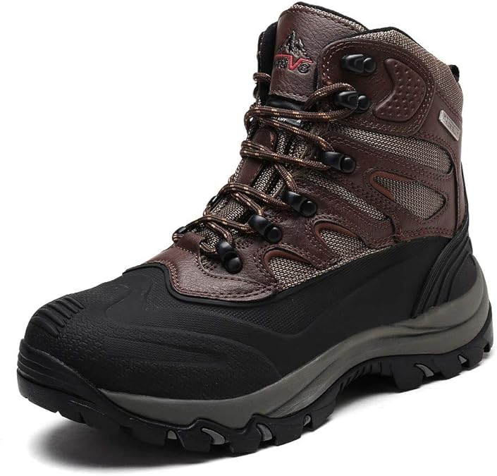 NORTIV 8 Men's Insulated Waterproof Hiking Winter Snow Boots 161202M