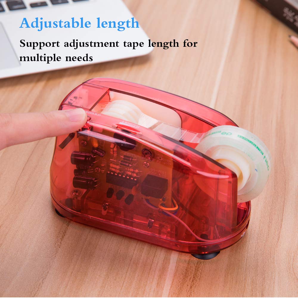 CNASA Electric Tape Dispenser Heavy Duty Dispenser Mini Desktop Tape Dispenser Non-slip Desk Tape Dispenser