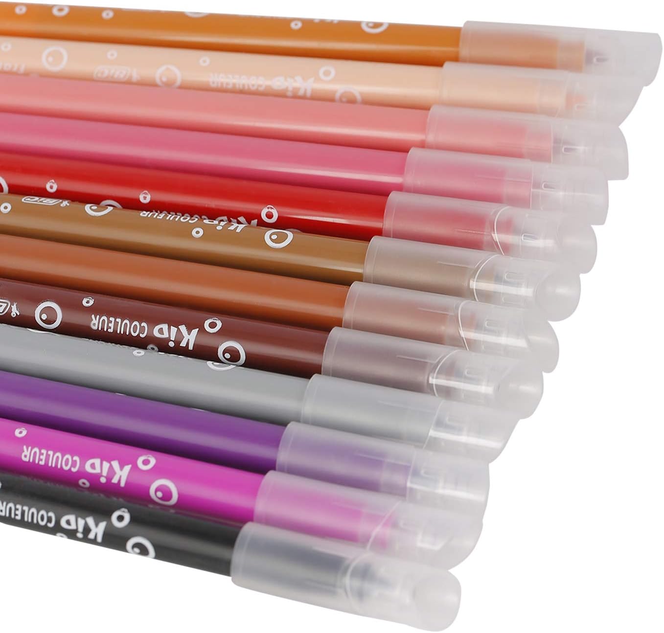 BIC Kids Kid Couleur Felt Tip Colouring Pens - Assorted Colours, Cardboard Wallet of 24: Toys & Games