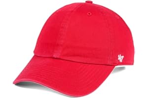 '47 Blank Classic Clean Up Cap, Adjustable Plain Baseball Hat for Men and Women – Red