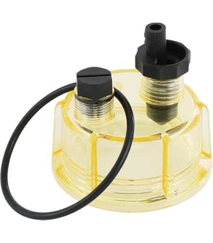 Bac Séparateur D'Eau S3213/S3227 Avec Filtre à Carburant Spin-On - Débit 30-120 GPH - Bol Transparent - 9