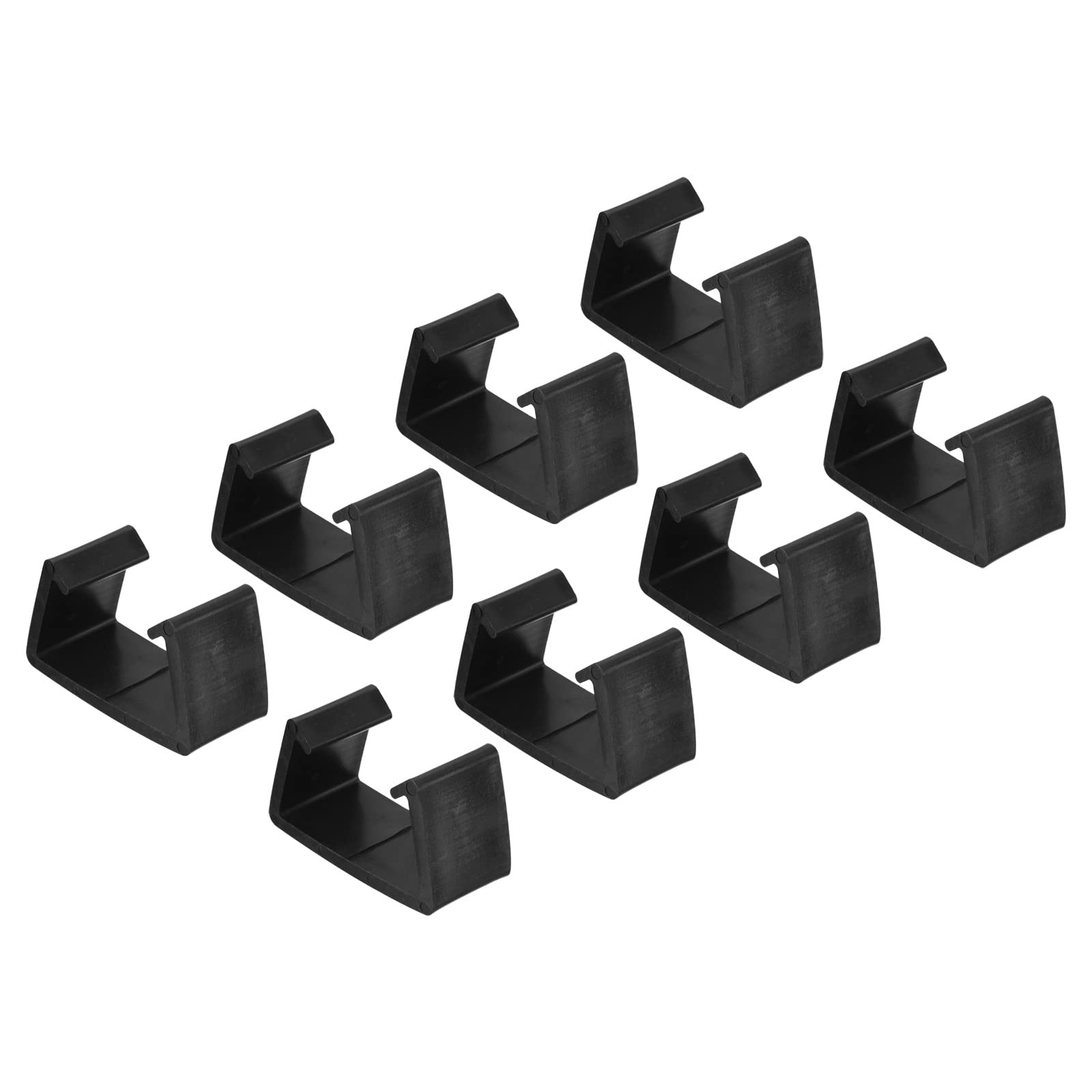 PATIKIL Patio Furniture Clips, 8 Pack Sofa Clamps Fixed Buckle Rattan Chair Fasteners for Outdoor Garden, Black