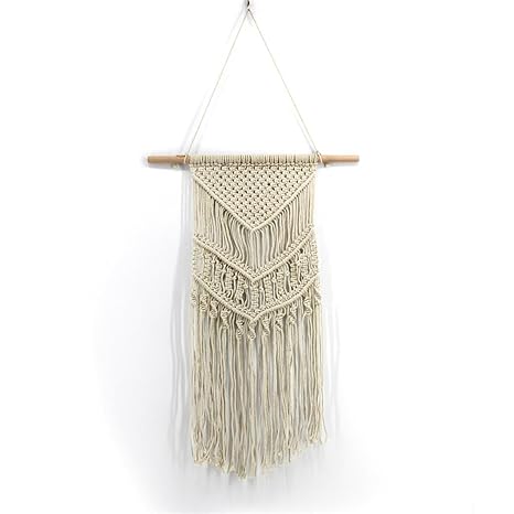 Omas Borla Hecha A Mano Macrame Colgante Tapiz Tejido Boho