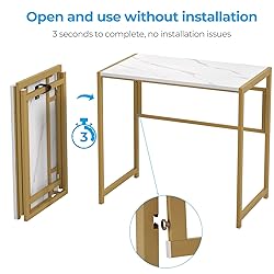 GreenForest Folding Desk for Small Spaces,35.4 in