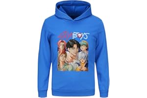 BackStri Boys' Hoodies Demon Hunter Long Sleeve Pullover Hoodie Fashion Sweatshirt with Hood Saja Rumi Zoey Long Sleeve Tops