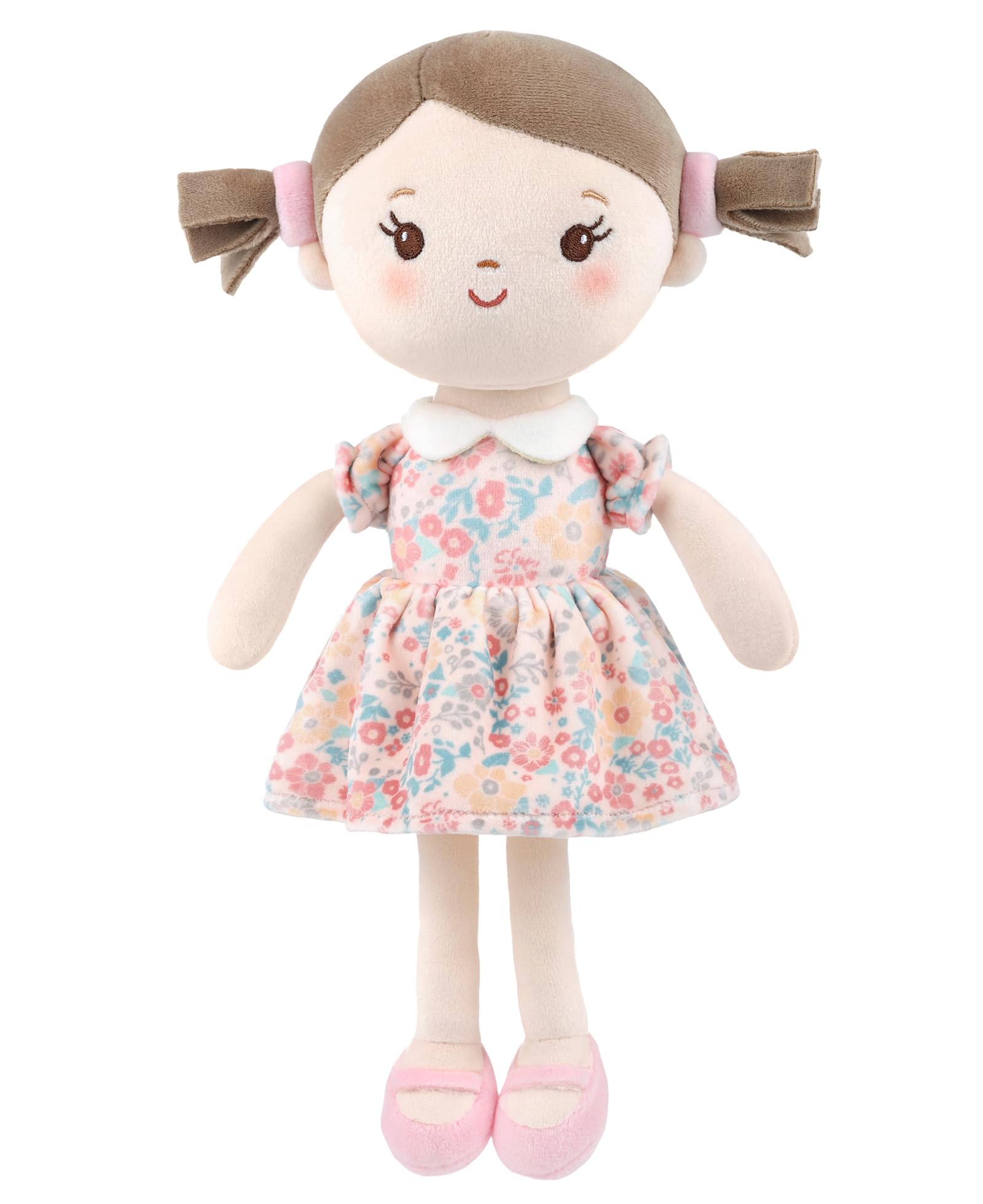 GAGAKU Weiche Plüsch-Babypuppe für Mädchen (12 Zoll) – Mein erstes Babypuppengeschenk für 1-jährige Mädchen, Kleinkinder und Säuglinge, maschinenwaschbares Stoffpuppenspielzeug