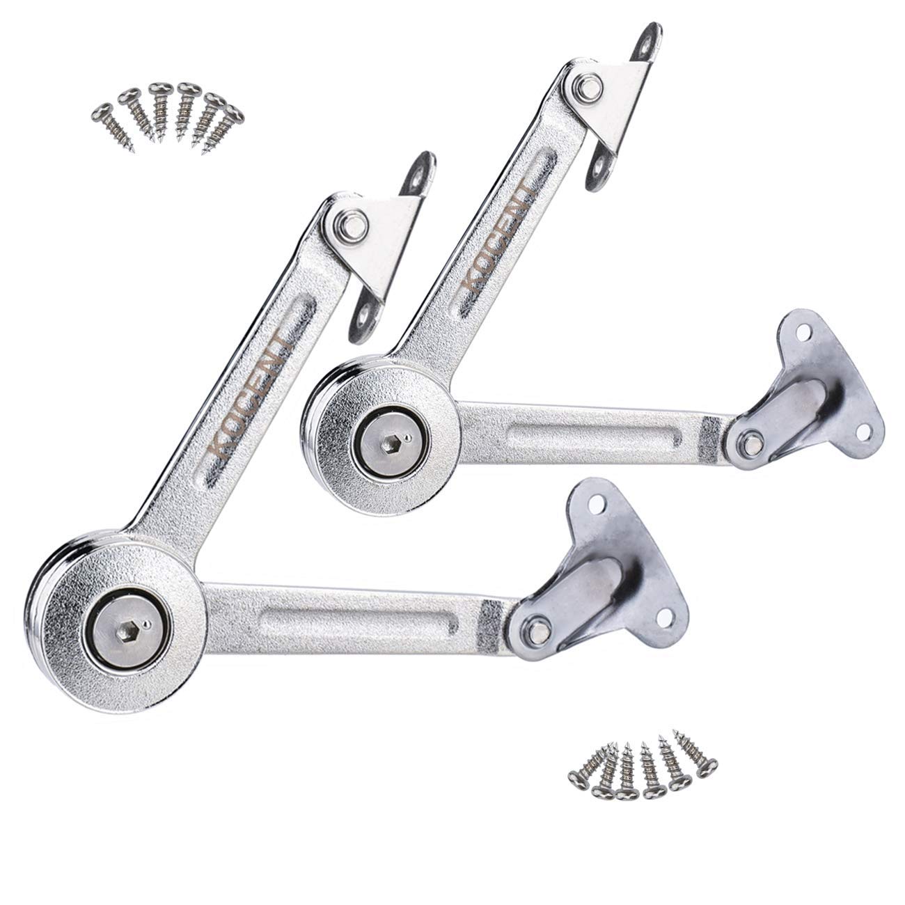Photo 1 of Lid Support Hinge, Heavy Duty Lid Stay Hinges Folding Lid Support Hinge for Cabinet,Closet,Wardrobe or Toy Box, Slided Down The Flap Lid Fupport Without Smashing Fingers, (40lb/110 Degree /2 PC)