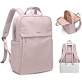 GOLF SUPAGS Women Laptop Backpack Fits 15.6 Inch Notebook Casual Daypack Everyday Bag for Work Travel College Backpack Book Bags (Pinkish Grey)