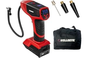 Bullseye Pro Tire Inflator Portable Air Compressor, Car Tire Inflator Portable, Portable Air Pump for Car Tires - 150PSI, 12V