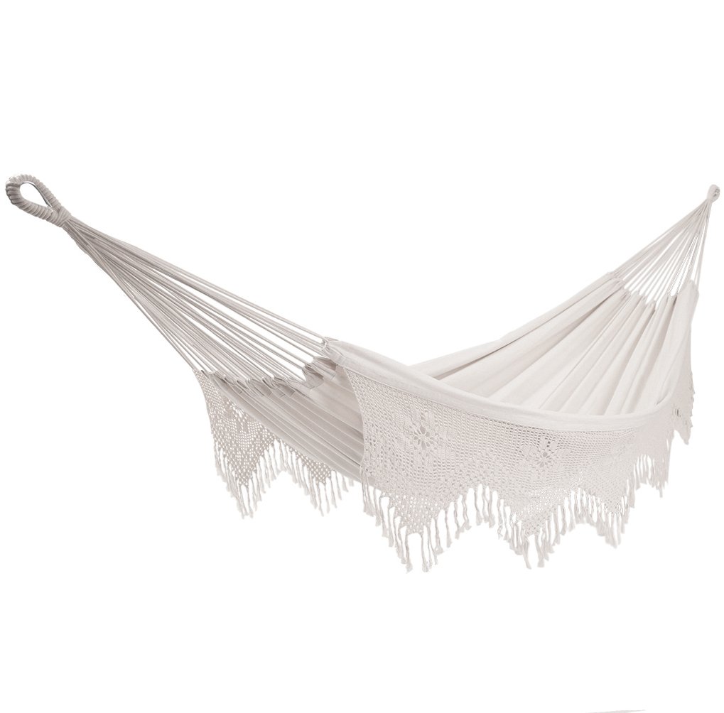 Vivere Cotton Double Brazilian Hammock, Deluxe Natural