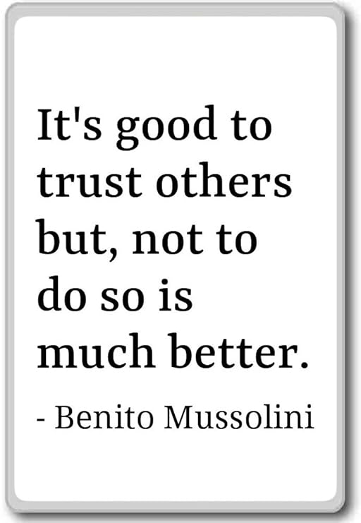 ES BUENO PARA confiar en otros, pero no hacer S... - Benito ...
