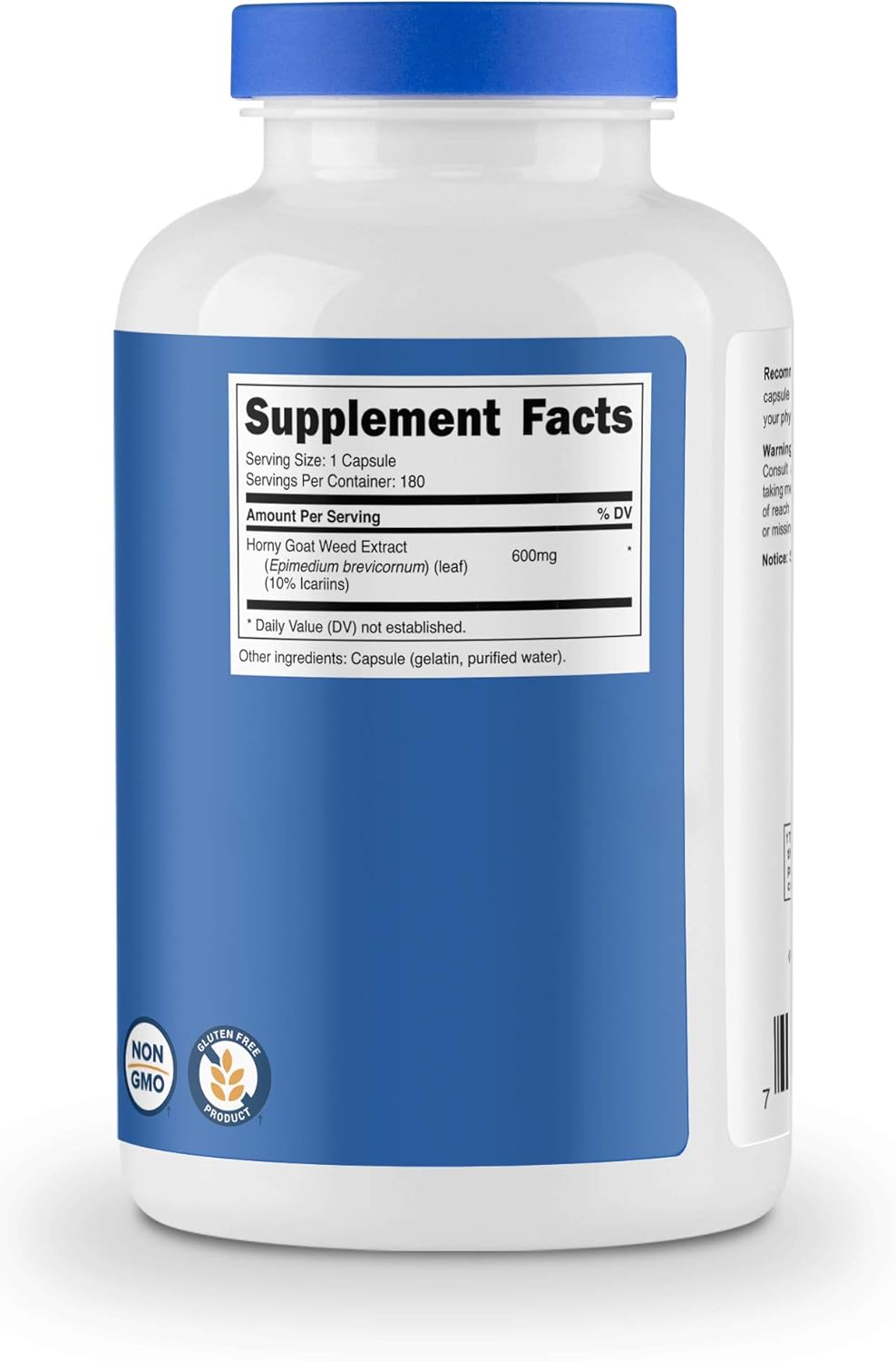 Nutricost Horny Goat Weed Extract (Epimedium) - 180 Capsules, 180 Servings, 600mg Per Capsule: Health & Personal Care