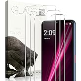 KLWAINM [3 Pack] Tempered Glass Compatible With T-Mobile Revvl 6x/6 5G Screen protector With 9H Anti Scratch Transparent HD Clear Bubble Free Protective Film